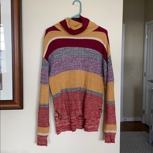 UO Striped Turtleneck Sweater